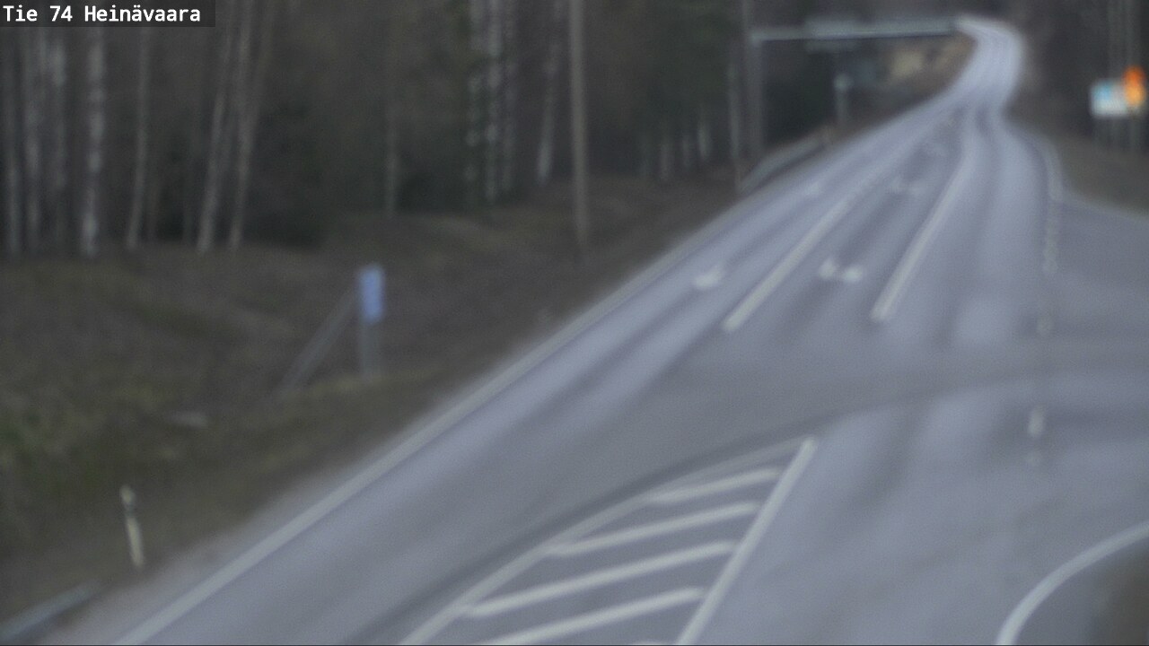Weather Camera Image Väg 74 Åminne, Heinävaara, Joensuu, Pohjois-Karjala
