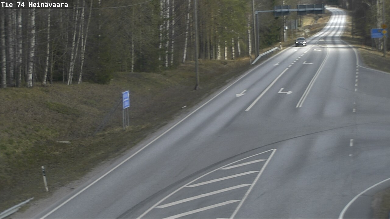 Weather Camera Image Väg 74 Åminne, Heinävaara, Joensuu, Pohjois-Karjala