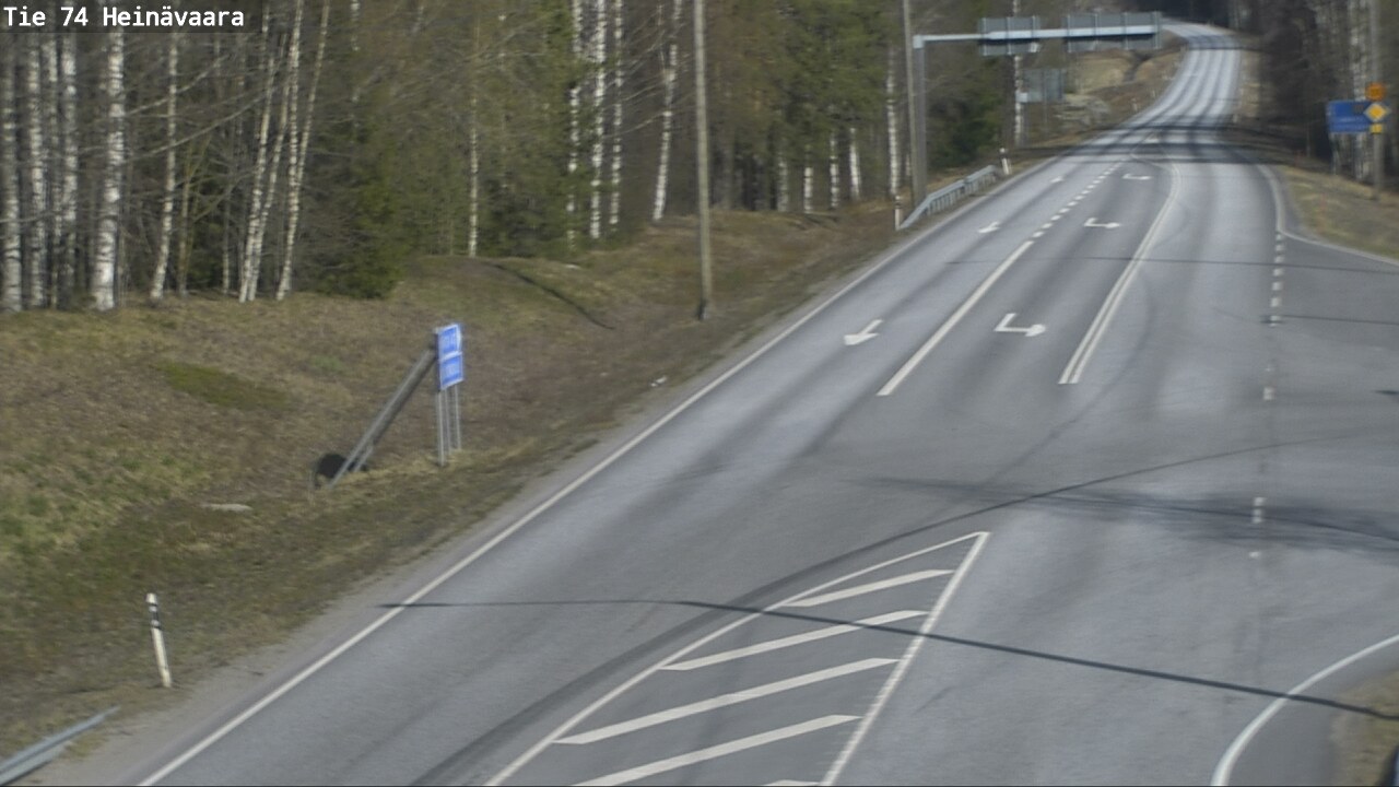 Weather Camera Image Väg 74 Åminne, Heinävaara, Joensuu, Pohjois-Karjala