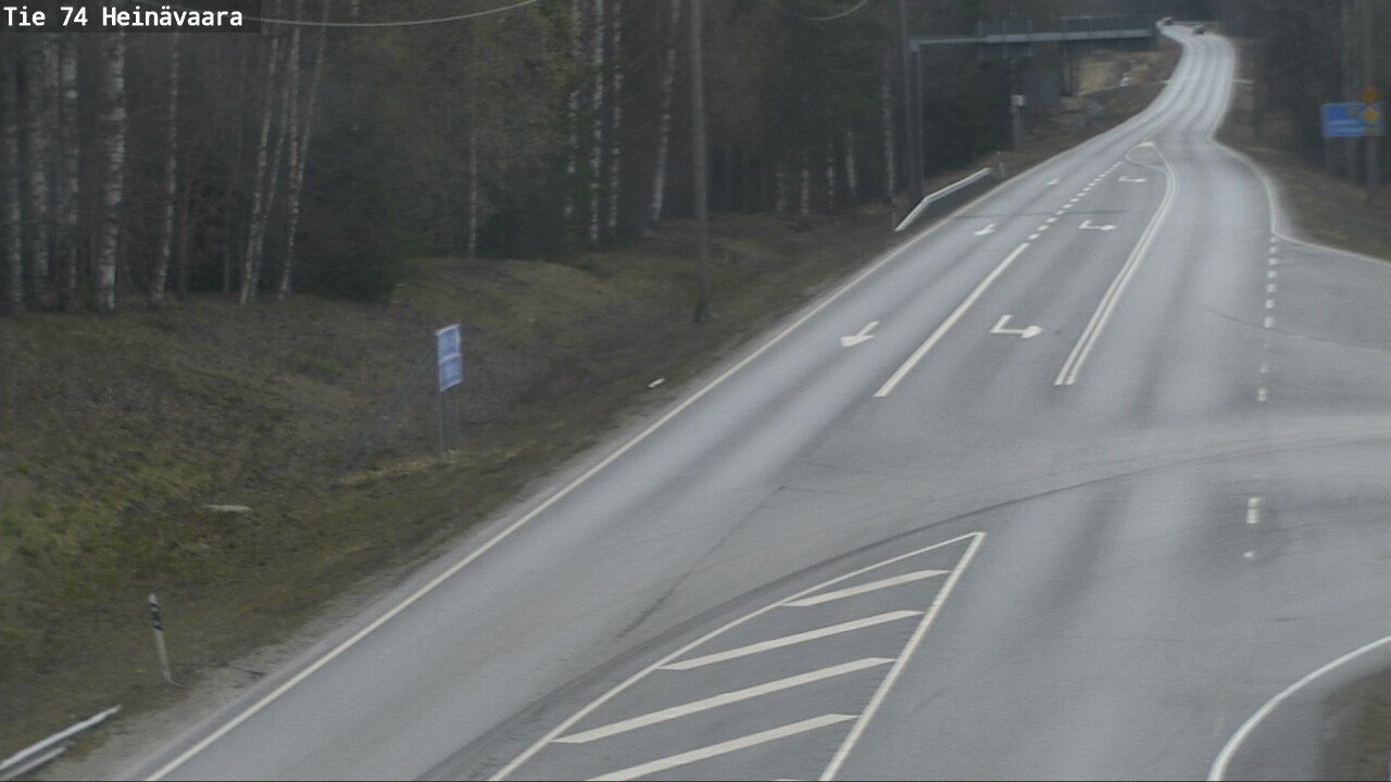 Weather Camera Image Väg 74 Åminne, Heinävaara, Joensuu, Pohjois-Karjala