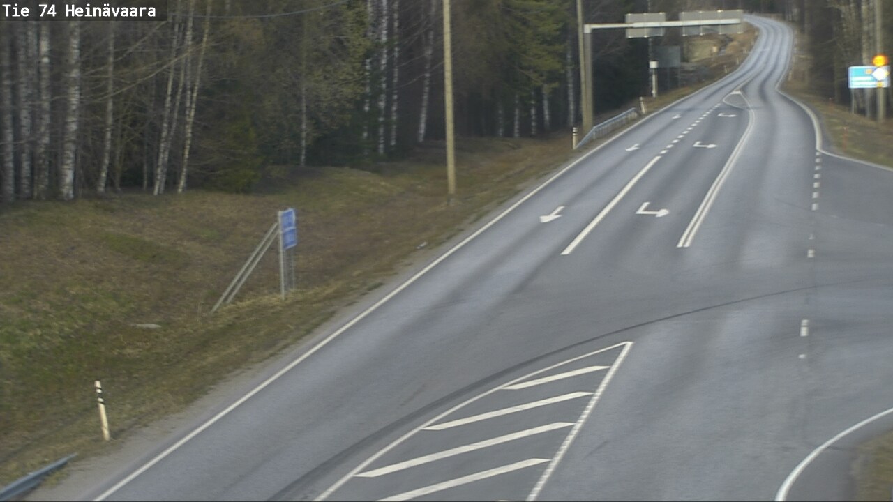 Weather Camera Image Väg 74 Åminne, Heinävaara, Joensuu, Pohjois-Karjala