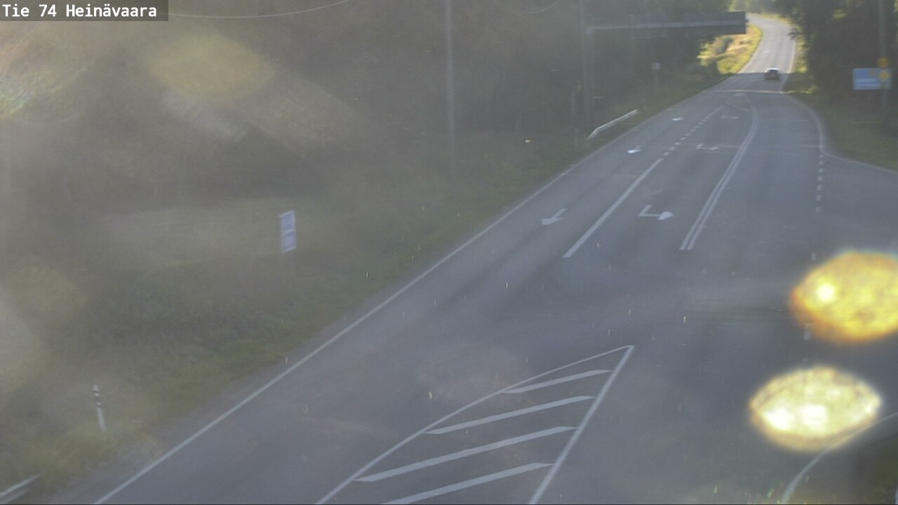 Weather Camera Image Väg 74 Åminne, Heinävaara, Joensuu, Pohjois-Karjala