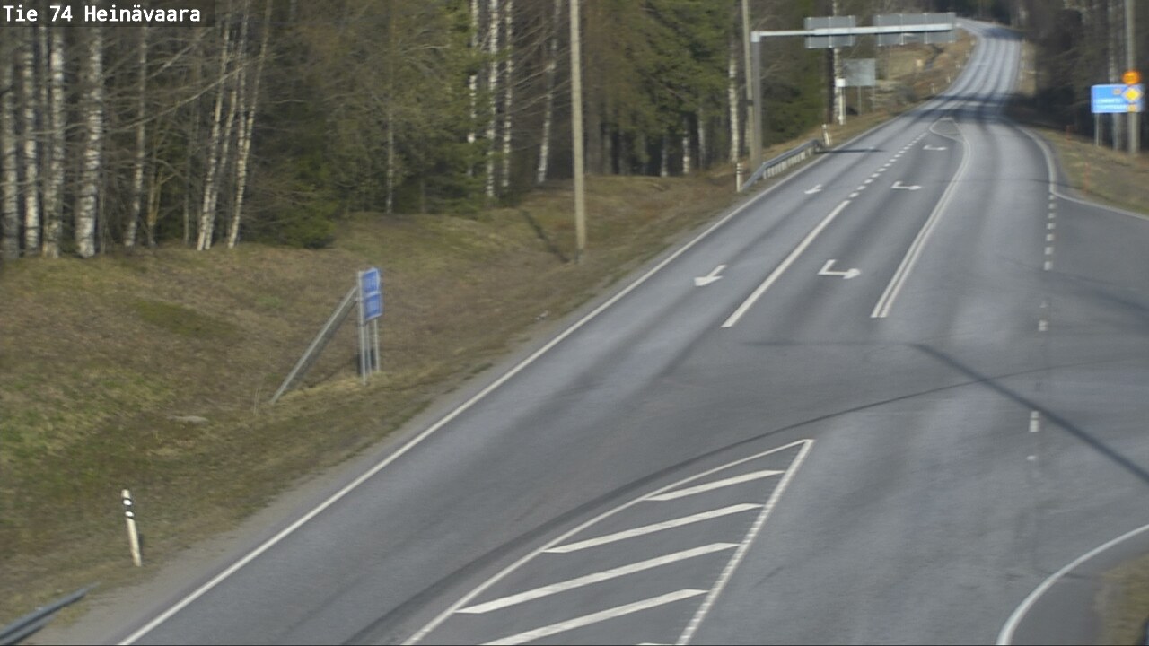 Weather Camera Image Väg 74 Åminne, Heinävaara, Joensuu, Pohjois-Karjala
