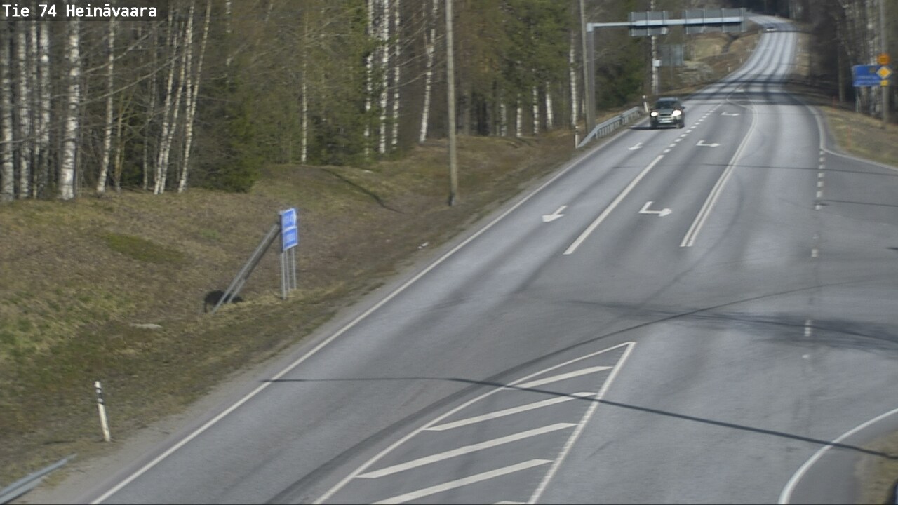 Weather Camera Image Väg 74 Åminne, Heinävaara, Joensuu, Pohjois-Karjala