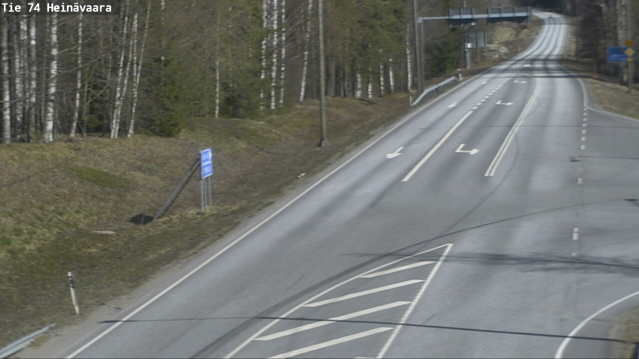 Weather Camera Image Väg 74 Åminne, Heinävaara, Joensuu, Pohjois-Karjala