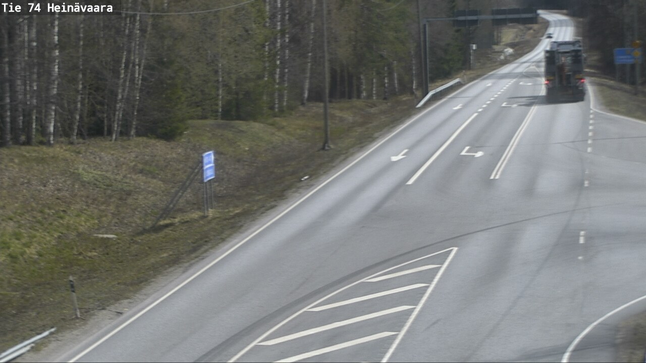 Weather Camera Image Väg 74 Åminne, Heinävaara, Joensuu, Pohjois-Karjala