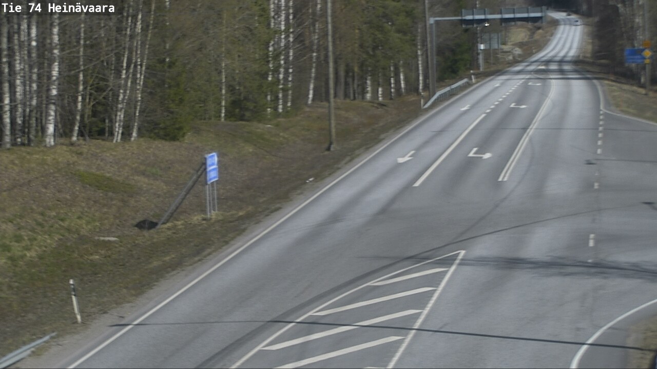 Weather Camera Image Väg 74 Åminne, Heinävaara, Joensuu, Pohjois-Karjala