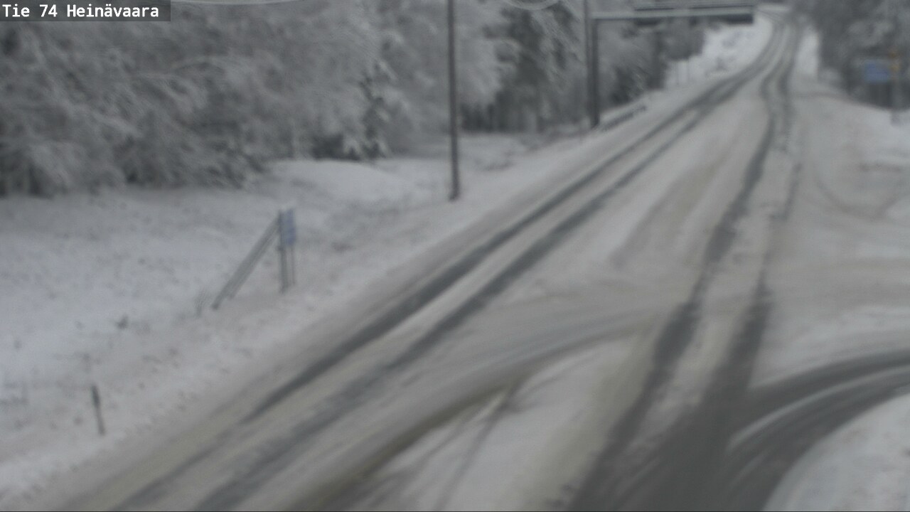 Weather Camera Image Väg 74 Åminne, Heinävaara, Joensuu, Pohjois-Karjala