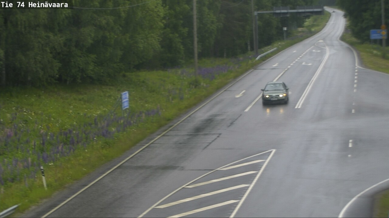 Weather Camera Image Väg 74 Åminne, Heinävaara, Joensuu, Pohjois-Karjala