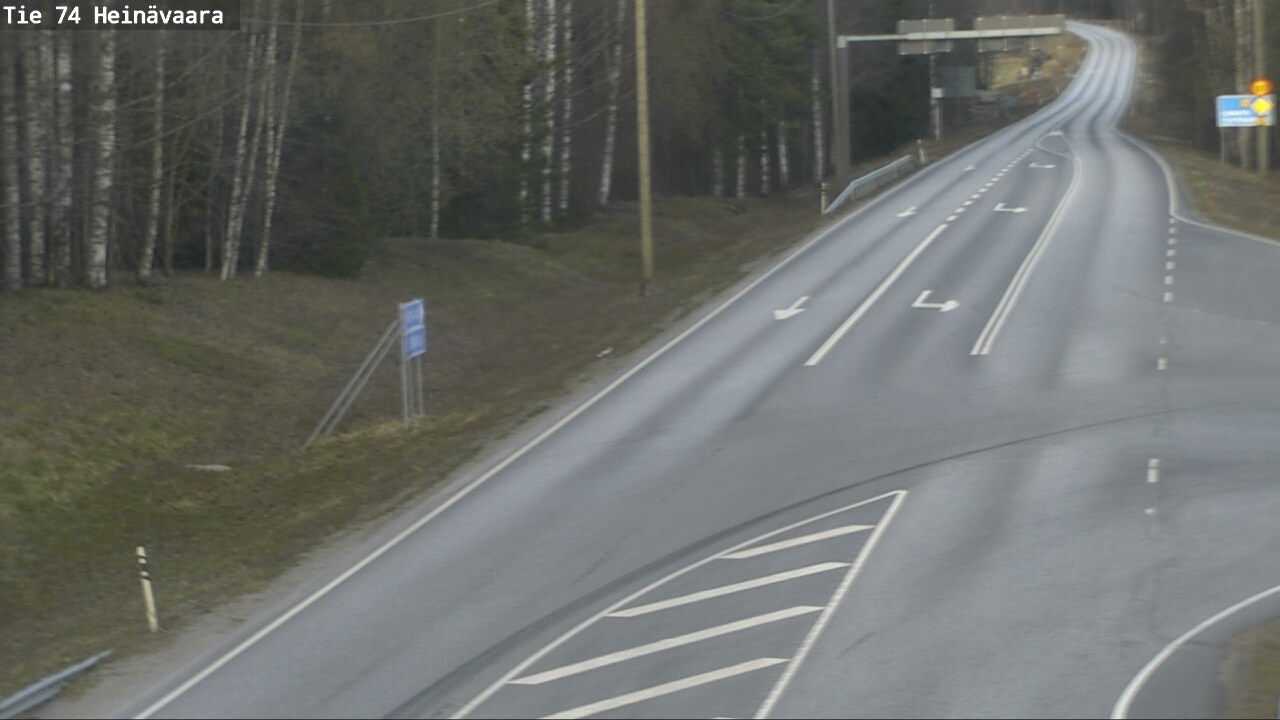 Weather Camera Image Väg 74 Åminne, Heinävaara, Joensuu, Pohjois-Karjala