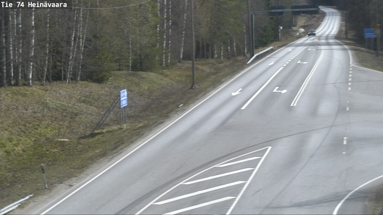 Weather Camera Image Väg 74 Åminne, Heinävaara, Joensuu, Pohjois-Karjala
