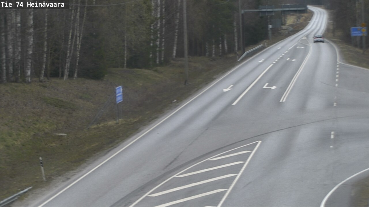 Weather Camera Image Väg 74 Åminne, Heinävaara, Joensuu, Pohjois-Karjala