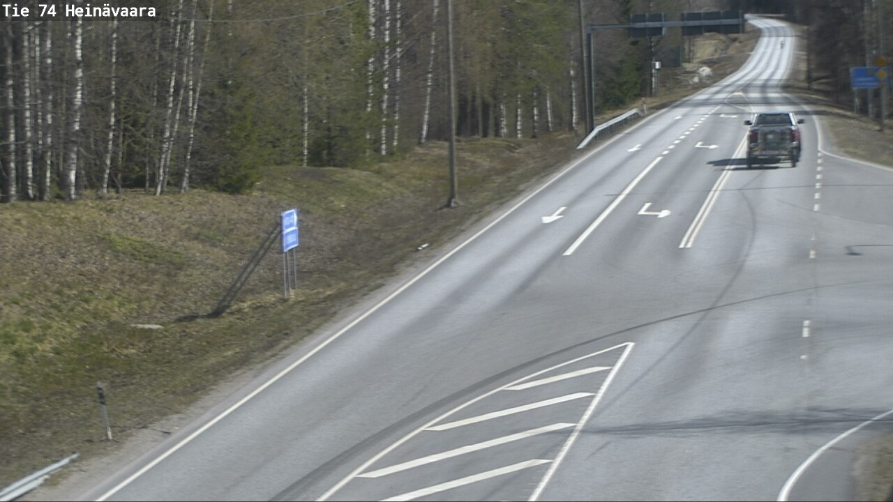 Weather Camera Image Väg 74 Åminne, Heinävaara, Joensuu, Pohjois-Karjala
