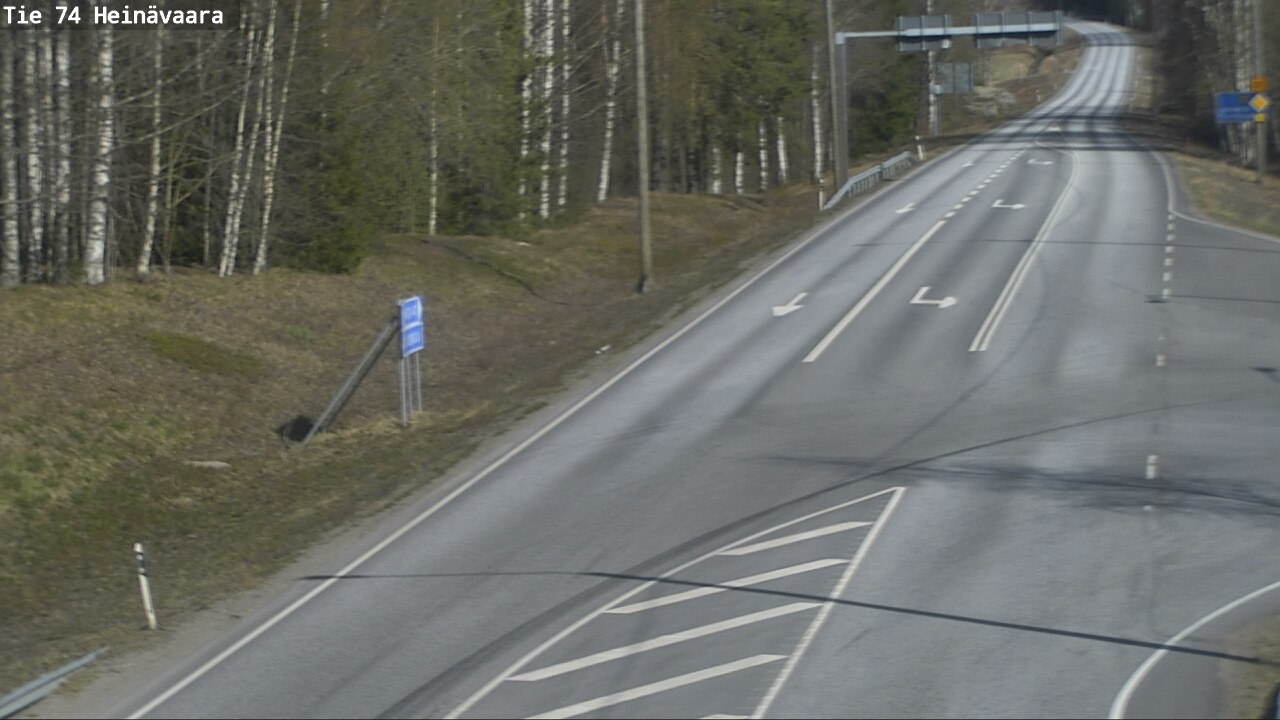 Weather Camera Image Väg 74 Åminne, Heinävaara, Joensuu, Pohjois-Karjala