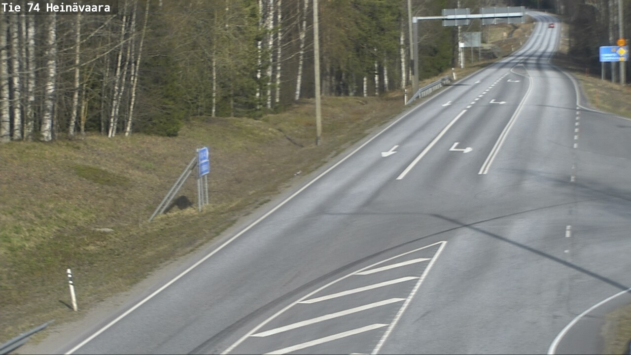 Weather Camera Image Väg 74 Åminne, Heinävaara, Joensuu, Pohjois-Karjala