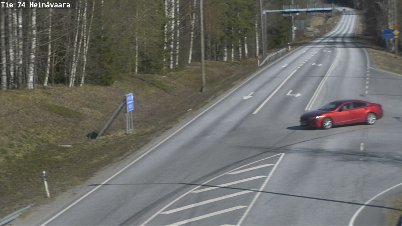 Weather Camera Image Väg 74 Åminne, Heinävaara, Joensuu, Pohjois-Karjala