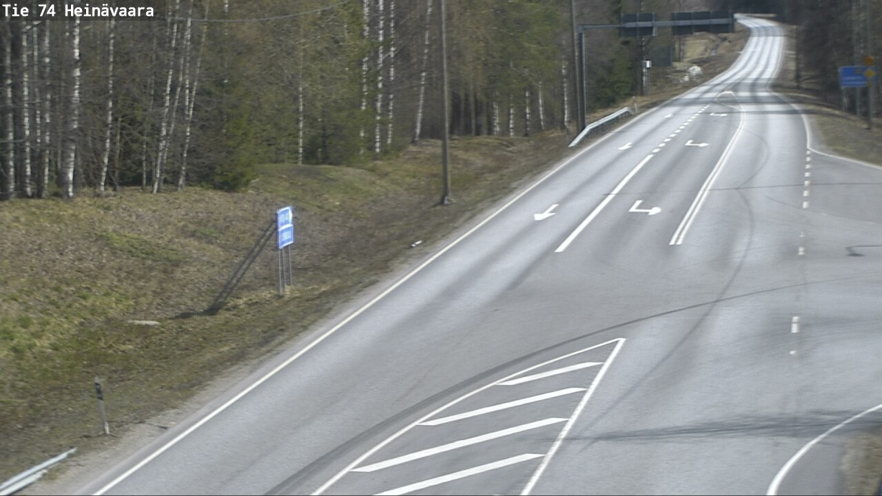 Weather Camera Image Väg 74 Åminne, Heinävaara, Joensuu, Pohjois-Karjala