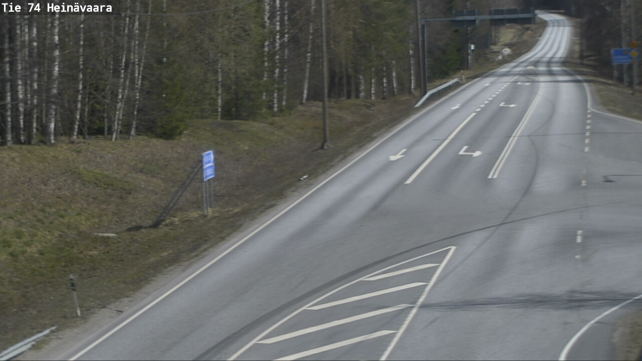 Weather Camera Image Väg 74 Åminne, Heinävaara, Joensuu, Pohjois-Karjala