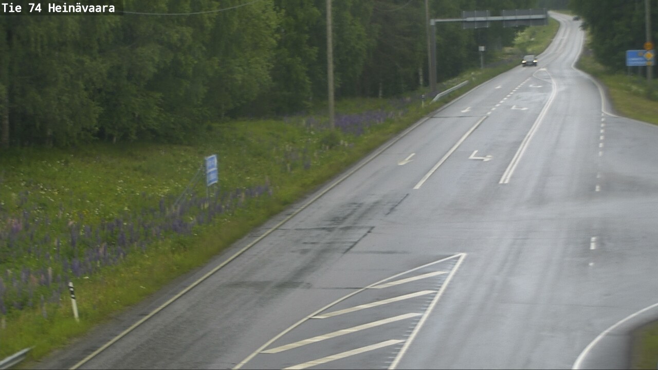 Weather Camera Image Väg 74 Åminne, Heinävaara, Joensuu, Pohjois-Karjala