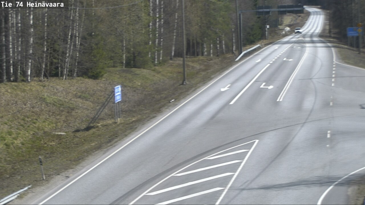 Weather Camera Image Väg 74 Åminne, Heinävaara, Joensuu, Pohjois-Karjala