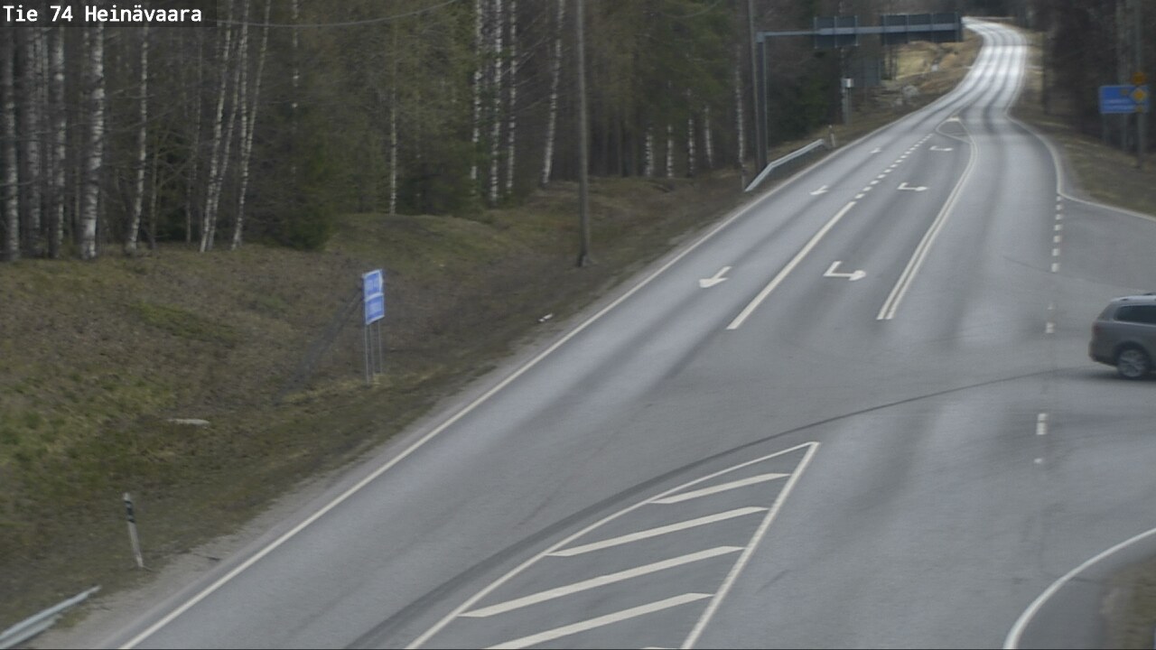 Weather Camera Image Väg 74 Åminne, Heinävaara, Joensuu, Pohjois-Karjala