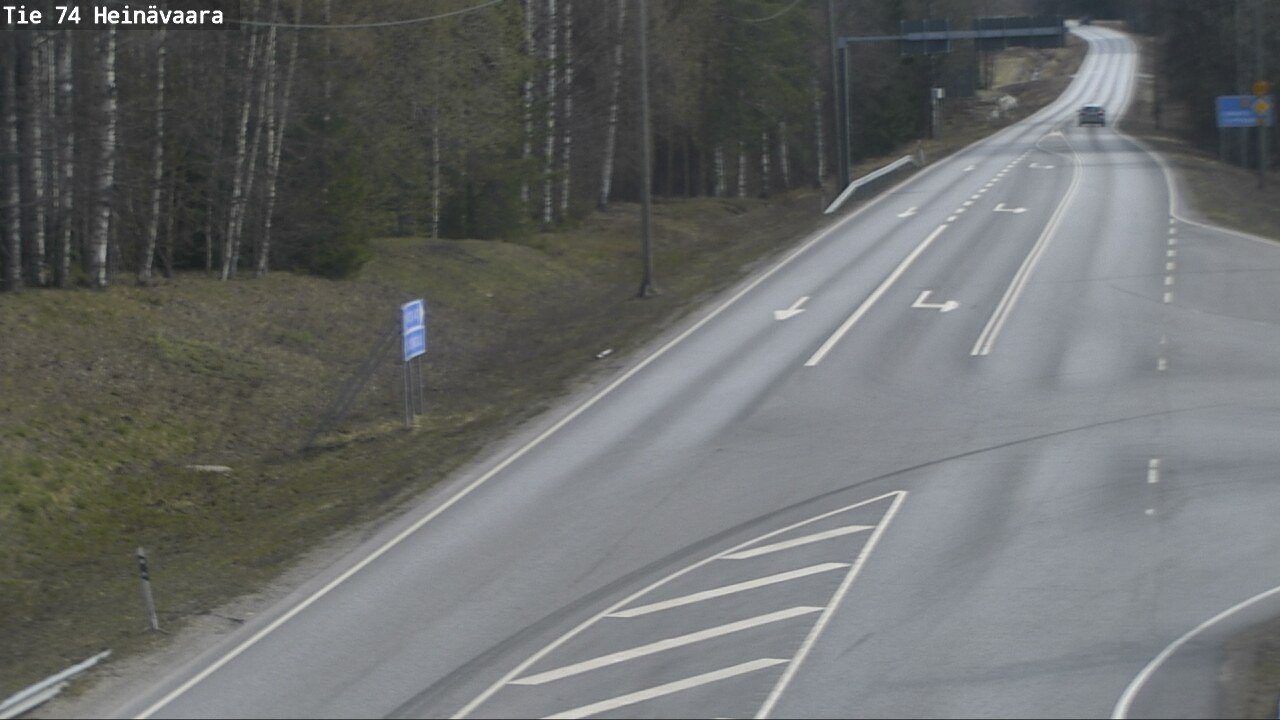 Weather Camera Image Väg 74 Åminne, Heinävaara, Joensuu, Pohjois-Karjala