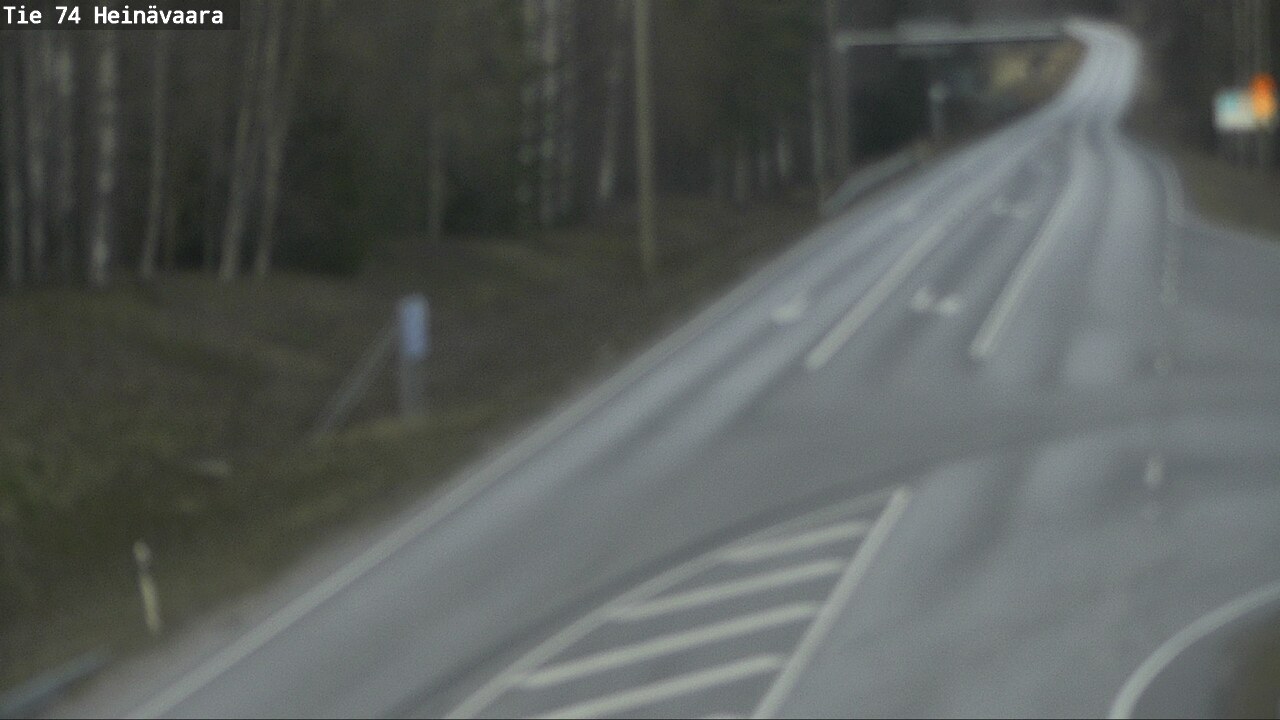 Weather Camera Image Väg 74 Åminne, Heinävaara, Joensuu, Pohjois-Karjala