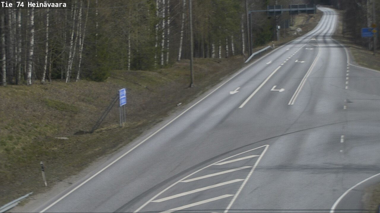 Weather Camera Image Väg 74 Åminne, Heinävaara, Joensuu, Pohjois-Karjala
