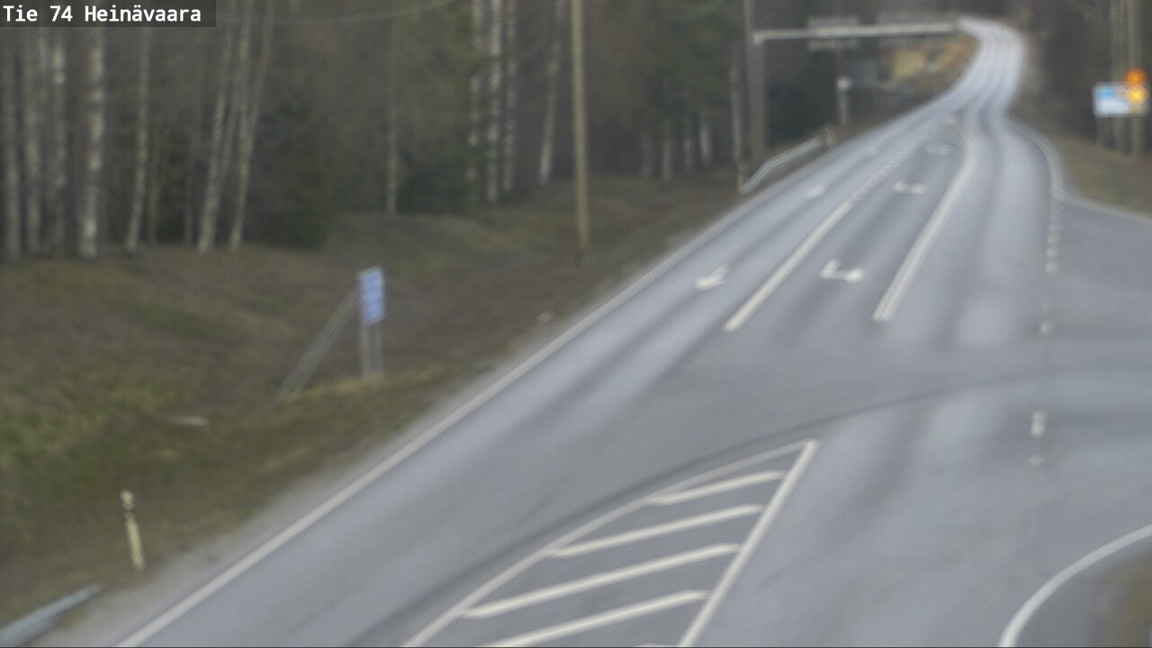 Weather Camera Image Väg 74 Åminne, Heinävaara, Joensuu, Pohjois-Karjala