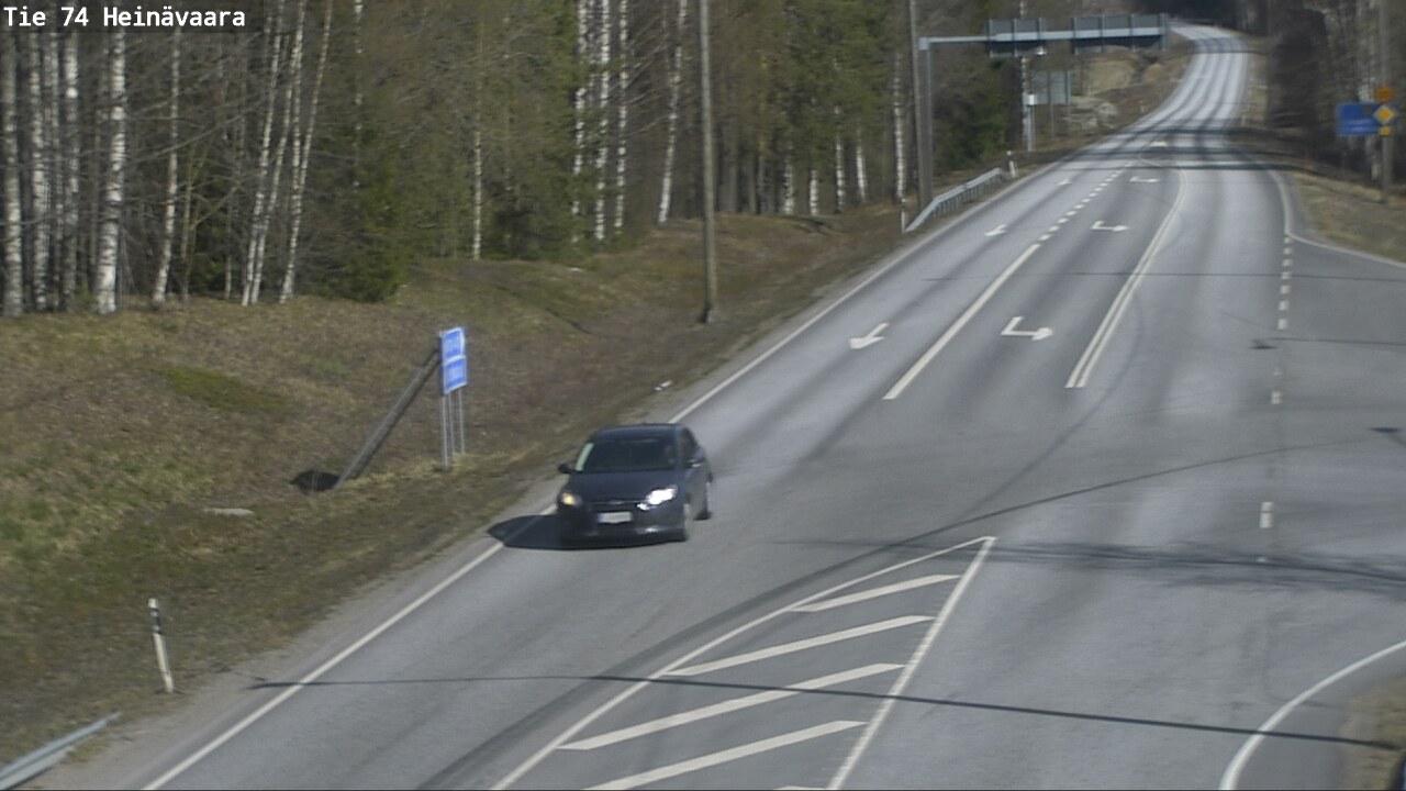 Weather Camera Image Väg 74 Åminne, Heinävaara, Joensuu, Pohjois-Karjala