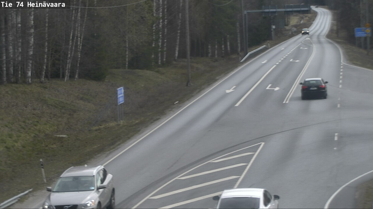 Weather Camera Image Väg 74 Åminne, Heinävaara, Joensuu, Pohjois-Karjala