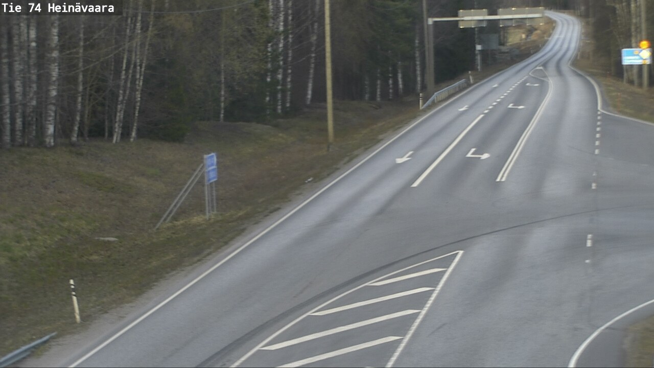 Weather Camera Image Väg 74 Åminne, Heinävaara, Joensuu, Pohjois-Karjala