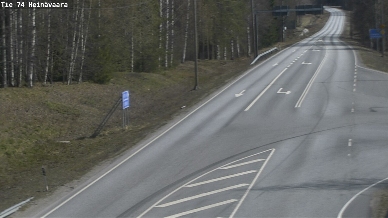 Weather Camera Image Väg 74 Åminne, Heinävaara, Joensuu, Pohjois-Karjala