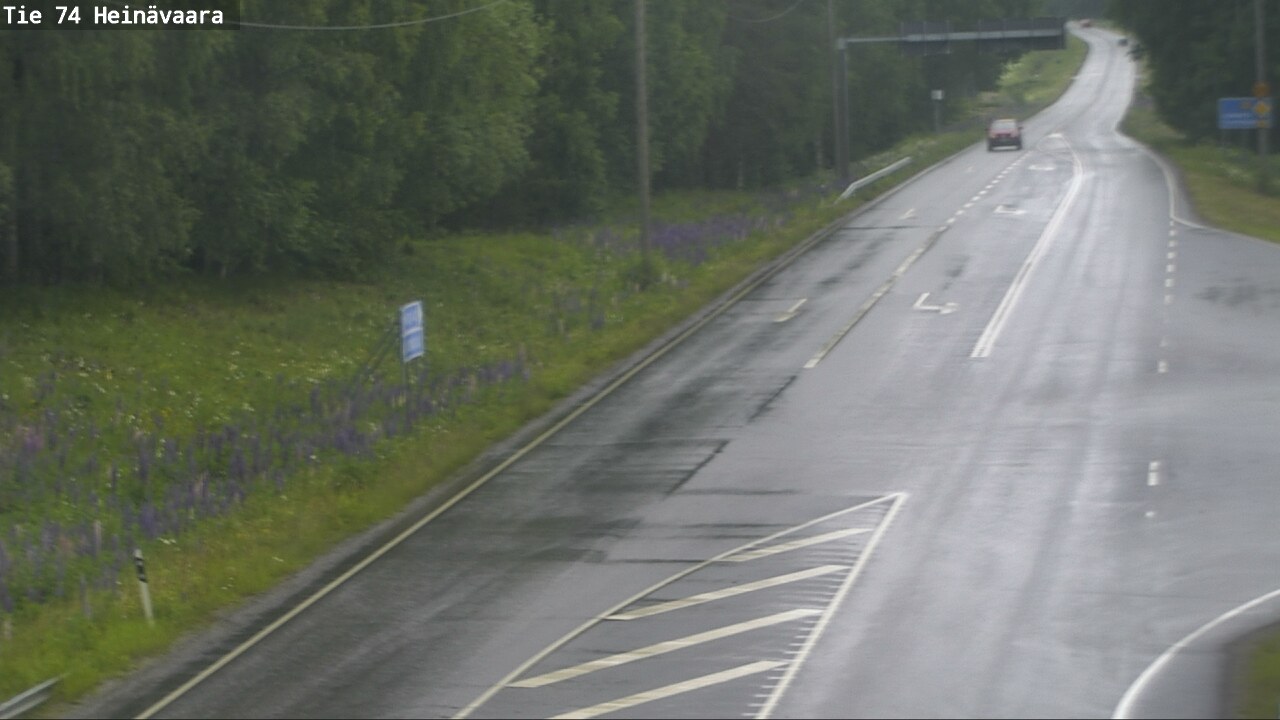Weather Camera Image Väg 74 Åminne, Heinävaara, Joensuu, Pohjois-Karjala