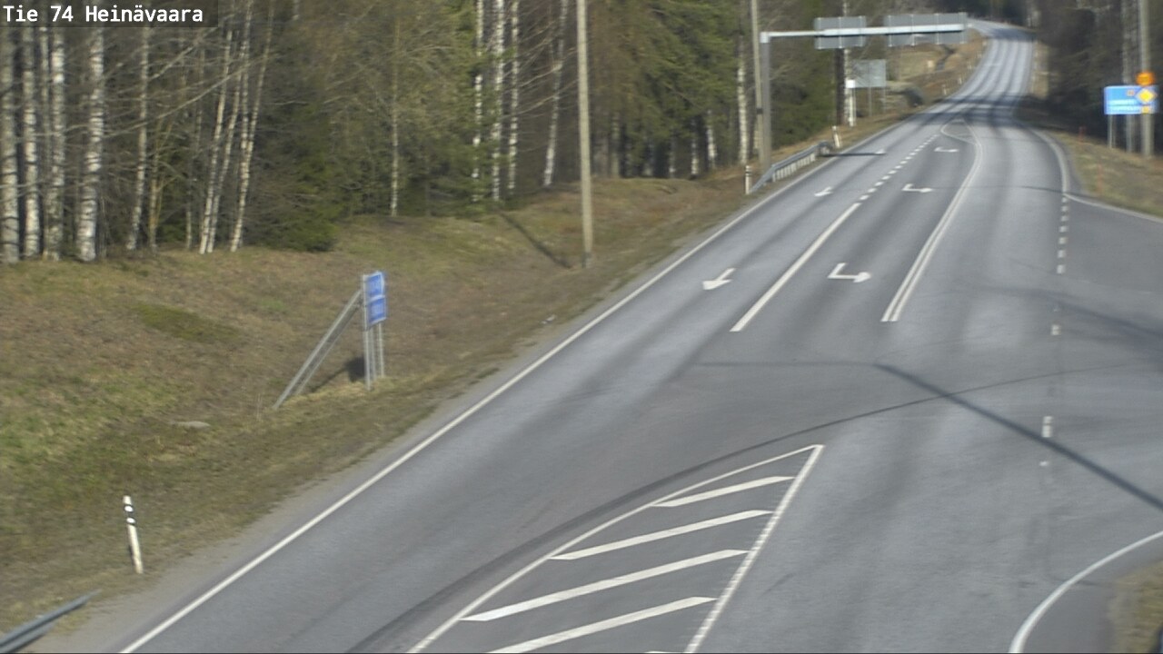 Weather Camera Image Väg 74 Åminne, Heinävaara, Joensuu, Pohjois-Karjala