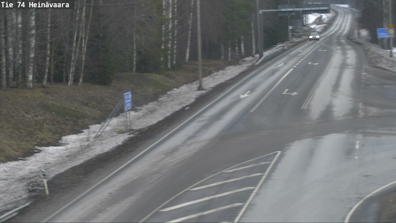 Weather Camera Image Väg 74 Åminne, Heinävaara, Joensuu, Pohjois-Karjala
