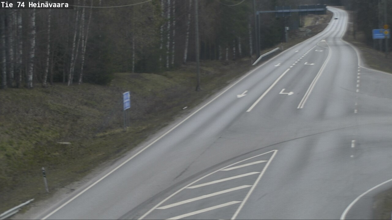 Weather Camera Image Väg 74 Åminne, Heinävaara, Joensuu, Pohjois-Karjala