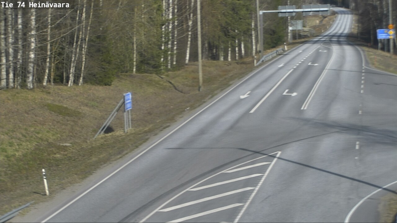 Weather Camera Image Väg 74 Åminne, Heinävaara, Joensuu, Pohjois-Karjala