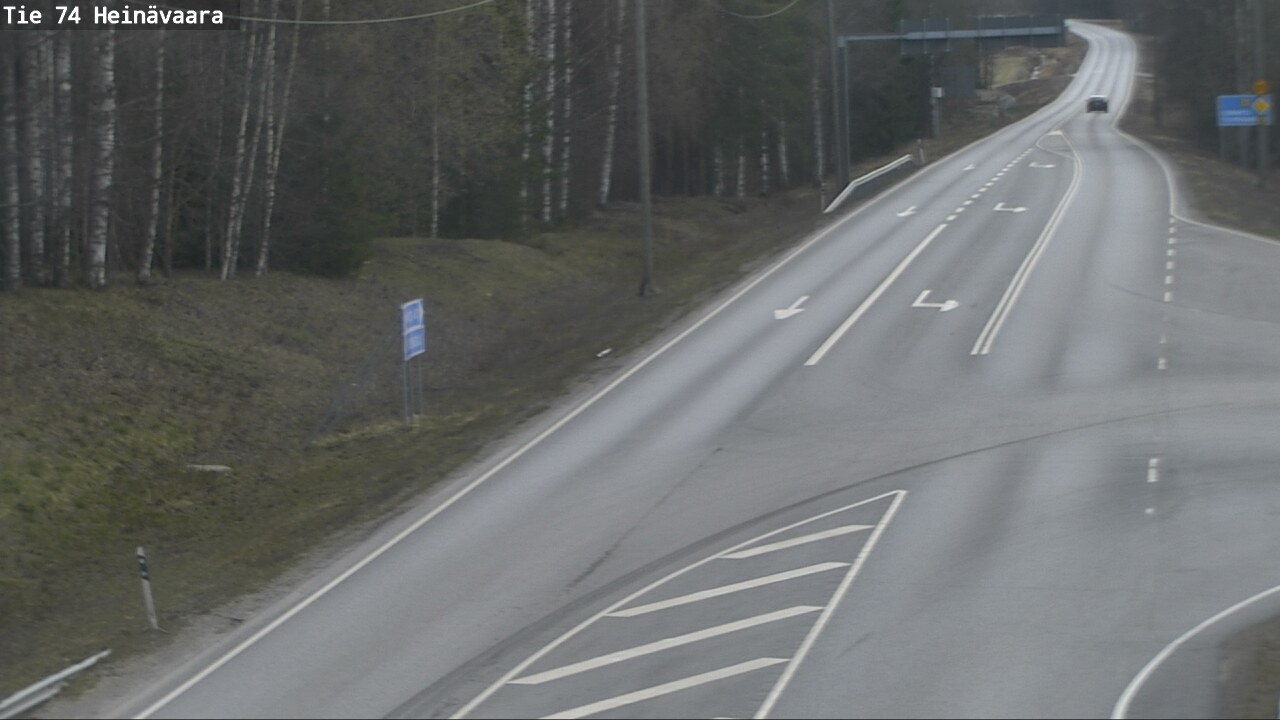 Weather Camera Image Väg 74 Åminne, Heinävaara, Joensuu, Pohjois-Karjala