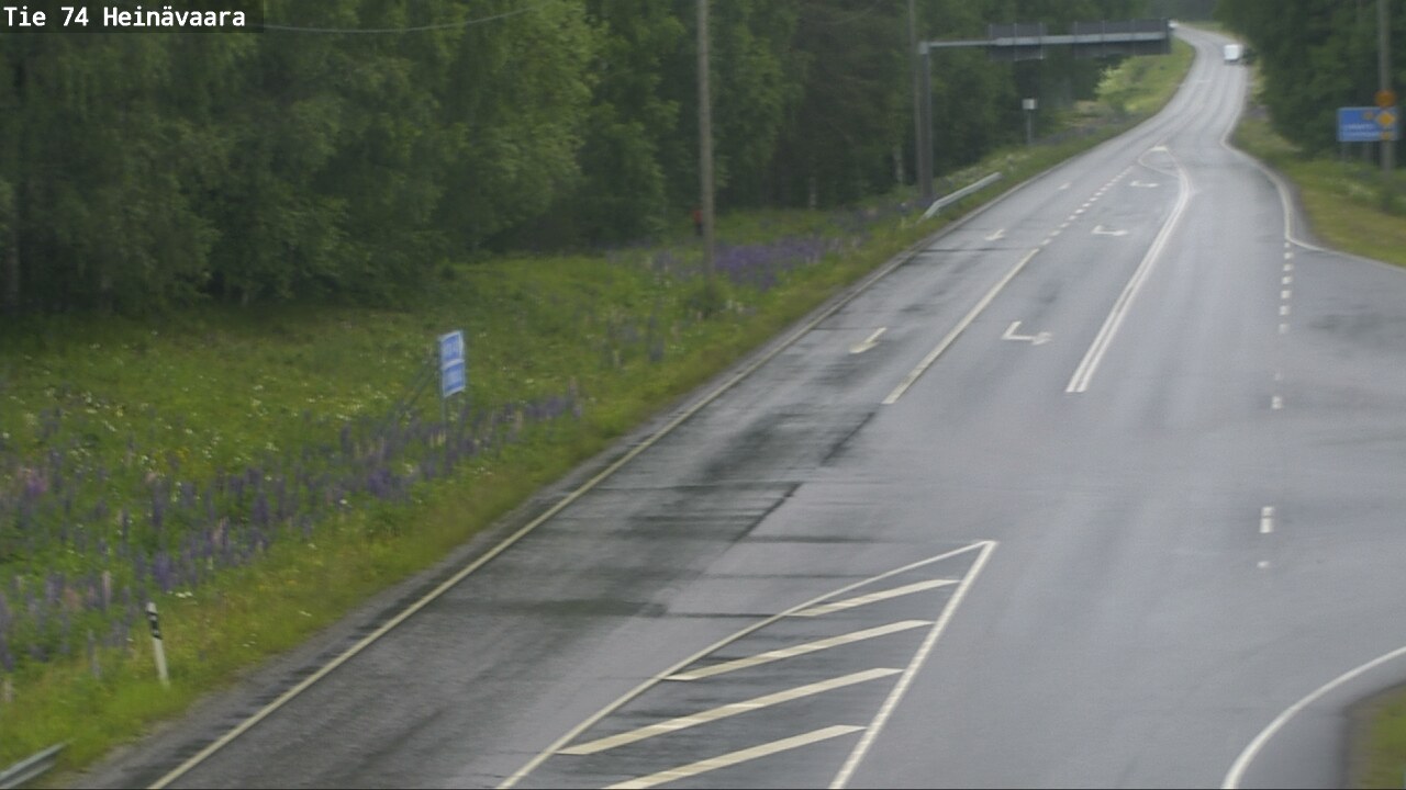 Weather Camera Image Väg 74 Åminne, Heinävaara, Joensuu, Pohjois-Karjala