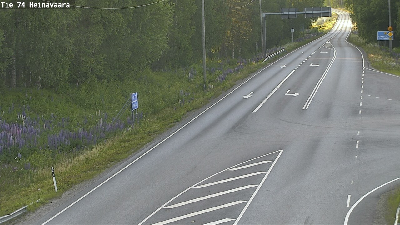 Weather Camera Image Road 74 Joensuu, Heinävaara, Joensuu, Pohjois-Karjala