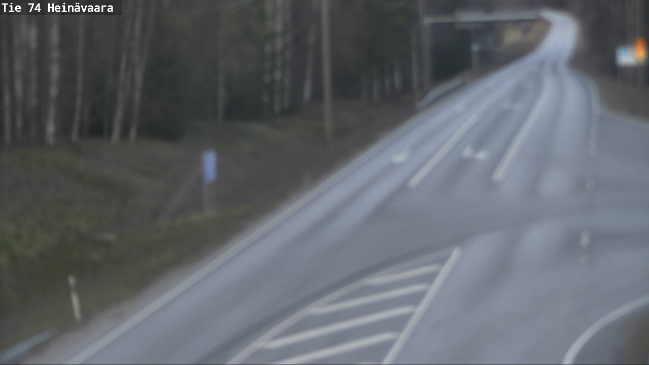 Weather Camera Image Väg 74 Åminne, Heinävaara, Joensuu, Pohjois-Karjala