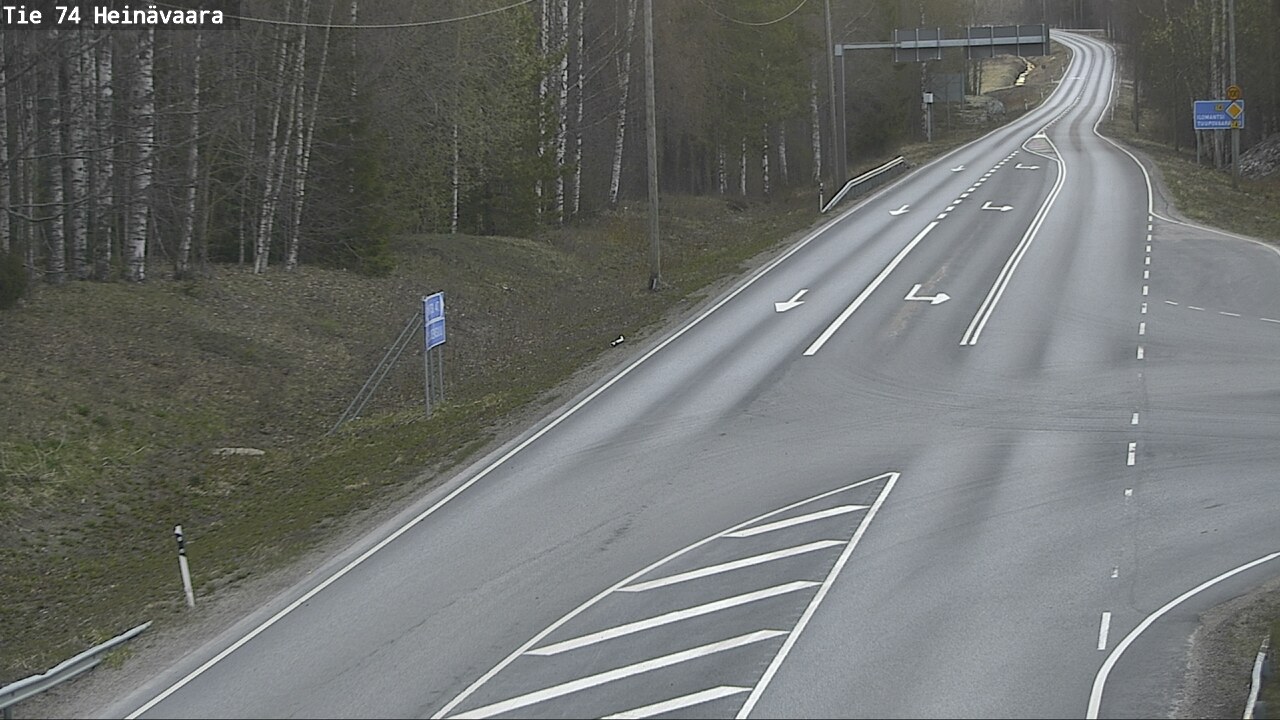 Weather Camera Image Väg 74 Åminne, Heinävaara, Joensuu, Pohjois-Karjala