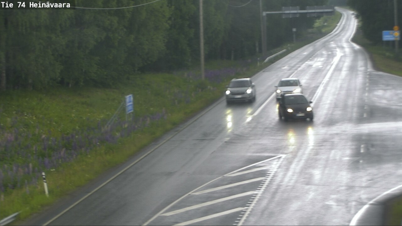 Weather Camera Image Väg 74 Åminne, Heinävaara, Joensuu, Pohjois-Karjala