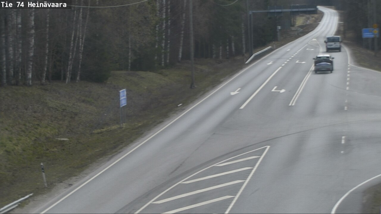 Weather Camera Image Väg 74 Åminne, Heinävaara, Joensuu, Pohjois-Karjala