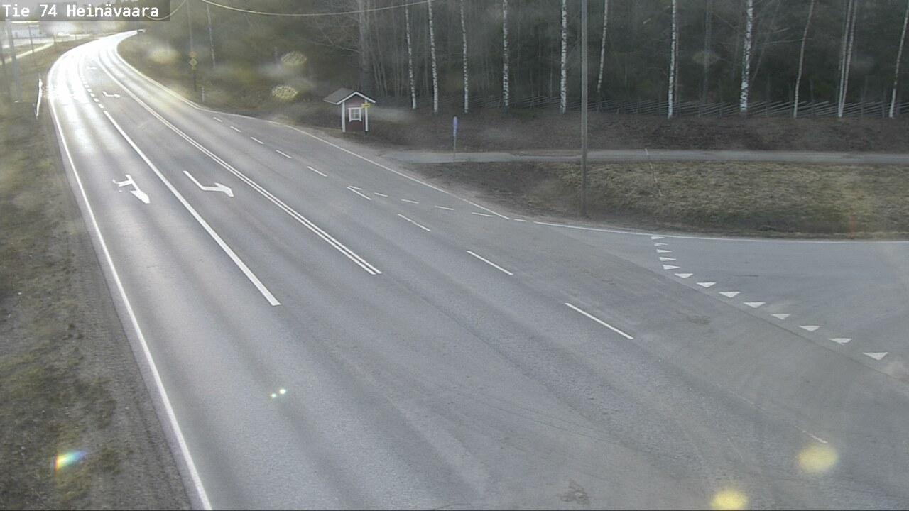 Weather Camera Image Väg 74 Åminne, Heinävaara, Joensuu, Pohjois-Karjala