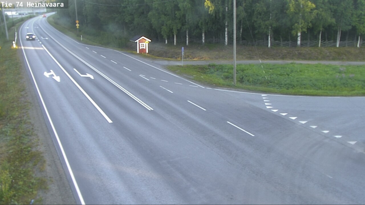 Weather Camera Image Väg 74 Åminne, Heinävaara, Joensuu, Pohjois-Karjala