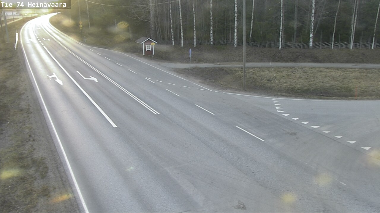 Weather Camera Image Väg 74 Åminne, Heinävaara, Joensuu, Pohjois-Karjala