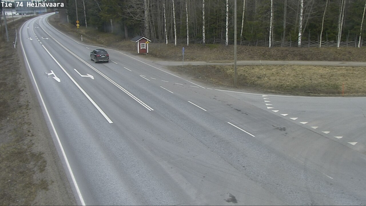 Weather Camera Image Väg 74 Åminne, Heinävaara, Joensuu, Pohjois-Karjala