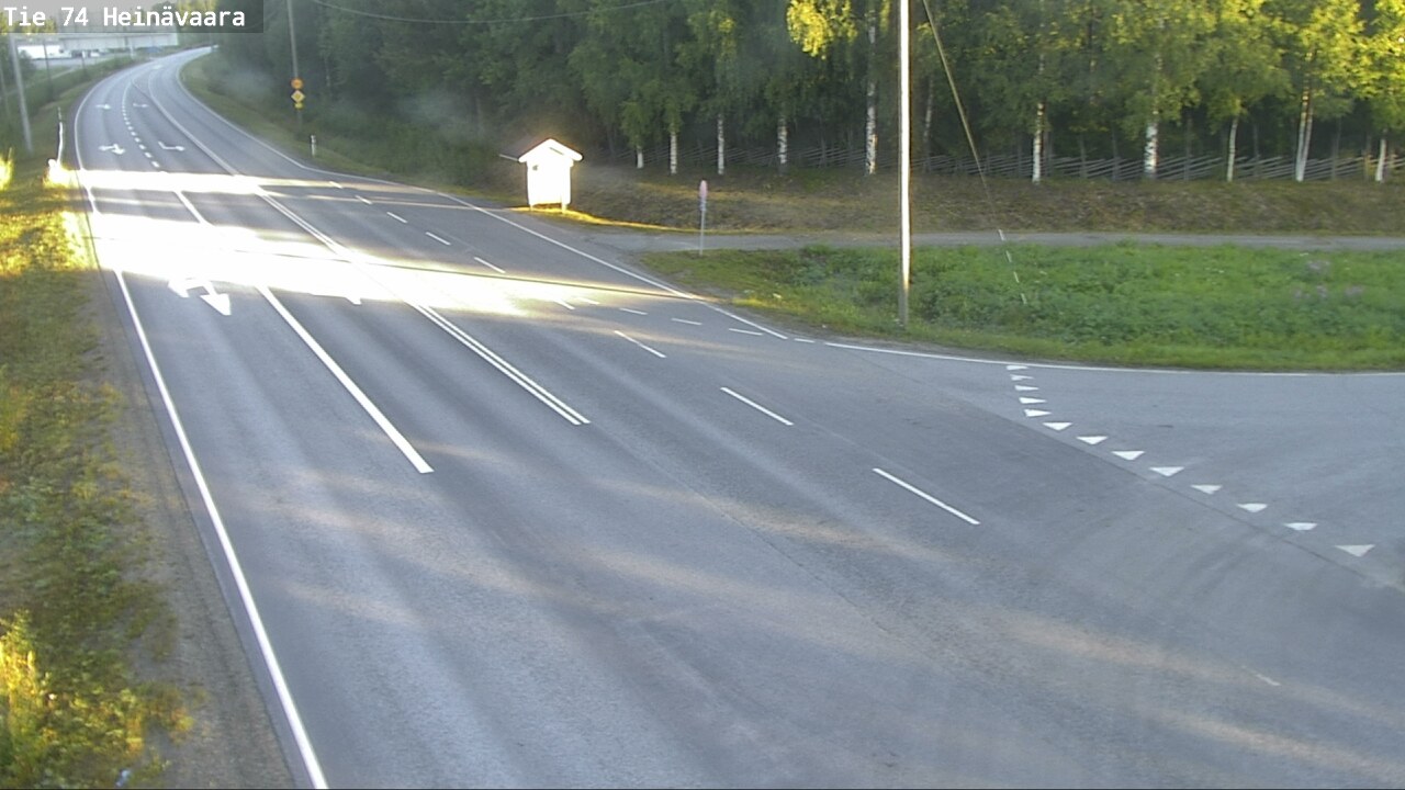 Weather Camera Image Väg 74 Åminne, Heinävaara, Joensuu, Pohjois-Karjala